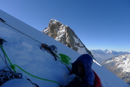 Sersank, Himalaya, Mick Fowler, Victor Saunders, alpinism - Mick Fowler and Victor Saunders making the first ascent of Sersank (Shib Shankar), 6100m, Indiana Himalayas