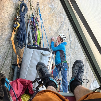 Adam Ondra, Dawn Wall, El Capitan, Yosemite - Adam Ondra attempting Dawn Wall, El Capitan, Yosemite