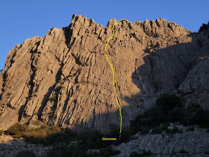 Punta Chantata, Corsica - Punta Chantata, Corsica: Dimonios e la parete ovest