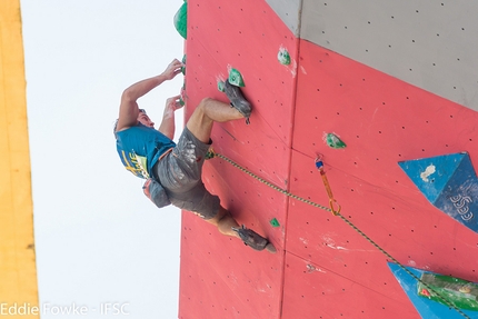 Mondiale Giovanile d’arrampicata sportiva, Guangzhou, Cina - Durante i Mondiale Giovanile d’arrampicata sportiva 2016 a Guangzhou in Cina