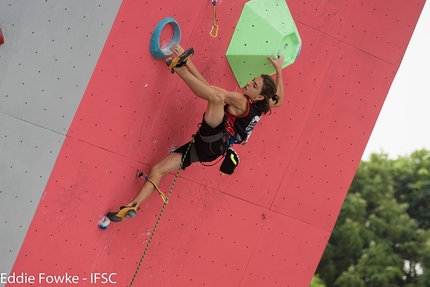 Mondiale Giovanile d’arrampicata sportiva, Guangzhou, Cina - Durante i Mondiale Giovanile d’arrampicata sportiva 2016 a Guangzhou in Cina