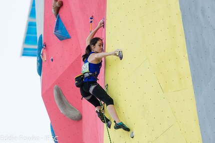 Mondiale Giovanile d’arrampicata sportiva, Guangzhou, Cina - Durante i Mondiale Giovanile d’arrampicata sportiva 2016 a Guangzhou in Cina