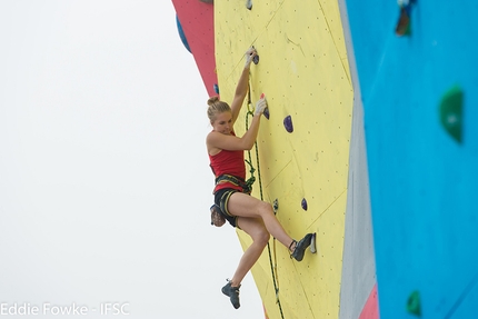 Mondiale Giovanile d’arrampicata sportiva, Guangzhou, Cina - Durante i Mondiale Giovanile d’arrampicata sportiva 2016 a Guangzhou in Cina