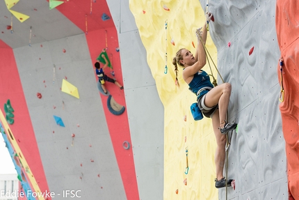 Mondiale Giovanile d’arrampicata sportiva, Guangzhou, Cina - Durante i Mondiale Giovanile d’arrampicata sportiva 2016 a Guangzhou in Cina