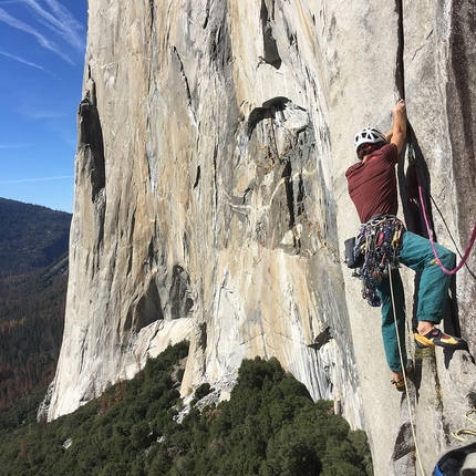 Yosemite, El Capitan, Jacopo Larcher, Barbara Zangerl - Jacopo Larcher and Barbara Zangerl attempting The Zodiac, El Capitan, Yosemite