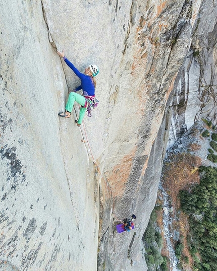 Yosemite climbing action by Katharina Saurwein, Jorg Verhoeven, Jacopo Larcher & Barbara Zangerl