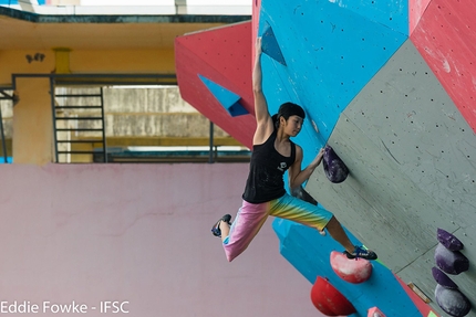 World Youth Climbing Championships, Guangzhou, China - World Youth Championships: Ashima Shiraishi wins Bouldering gold