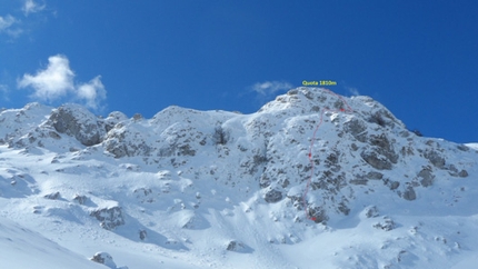 Monte Gallinola, Appennino, Riccardo Quaranta, Emanuele Guglietta, Alessio Scacco - Monte Gallinola: durante l'apertura di 'Muschio Selvaggio' e 'More than this'