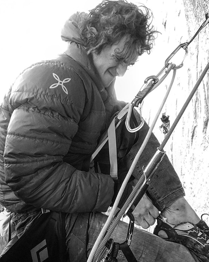 Adam Ondra, Dawn Wall, El Capitan, Yosemite - Adam Ondra climbing Dawn Wall: day 4