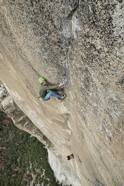 Adam Ondra, Dawn Wall, El Capitan, Yosemite - Adam Ondra climbing the Dawn Wall, El Capitan, Yosemite