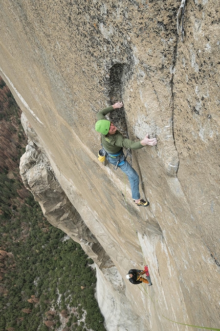 Adam Ondra, Dawn Wall, El Capitan, Yosemite - Adam Ondra climbing the Dawn Wall, El Capitan, Yosemite