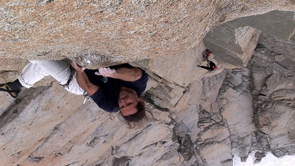 Alexander Huber frees Voie Petit on Grand Capucin