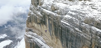 Highline on Heligkreuzkofel, Dolomites