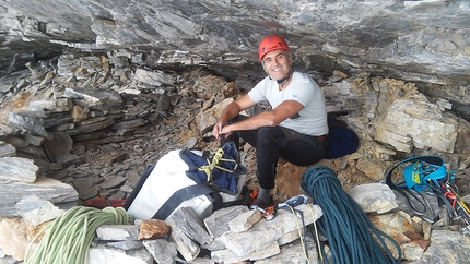 Alpinismo: nella Nordwand dell’Eiger - Maurizio Rossetto sulla via Le Chant du Cygne, parete Nord Eiger