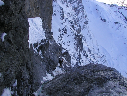 Alpinismo: nella Nordwand dell’Eiger - Sulla via Heckmair, parete Nord Eiger