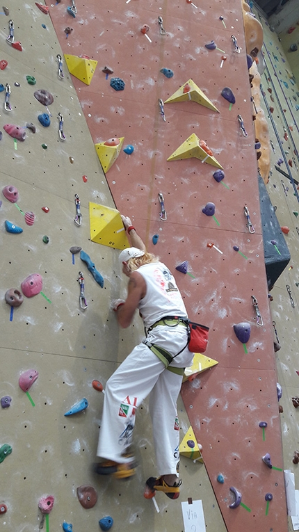 Coppa Italia Paraclimb 2016 - Una fase di gara della prima tappa della Coppa Italia Paraclimb 2016, disputata il 20/11/2016 a Montebelluna (TV).