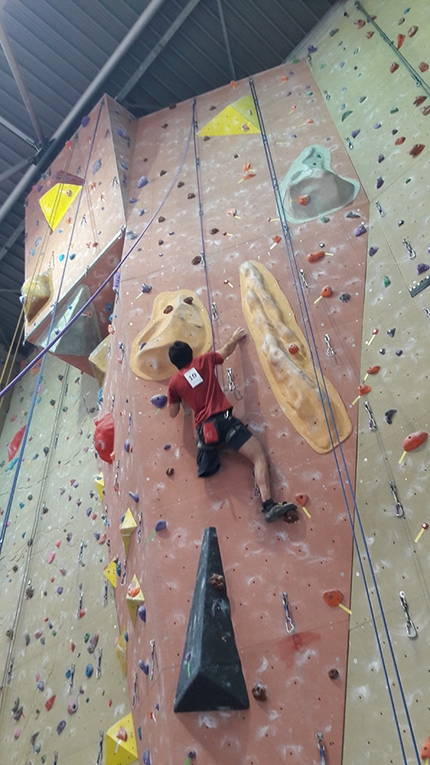 Coppa Italia Paraclimb 2016 - Una fase di gara della prima tappa della Coppa Italia Paraclimb 2016, disputata il 20/11/2016 a Montebelluna (TV).