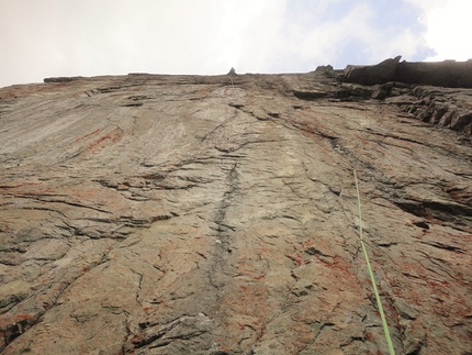 Jozef Kristoffy, Jastrabia veza, Slovakia - Jozef Kristoffy climbing 'Corona' at Jastrabia veza in Slovakia