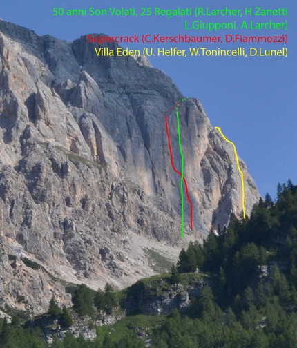 Malga Spora, Croz del Giovan, Brenta Dolomites - Monte Fibbion East Face, Brenta Dolomites
