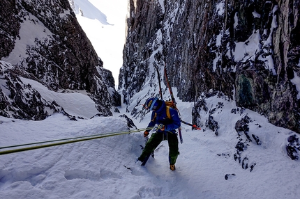 Georgia Dolomites, skiing, mountaineering, Wolfgang Hell, Aaron Durogati, Daniel Ladurner, Alessandro d’Emilia - The expedition 'The wild steep Chauki Dolomites - exploring- steep skiing- speedriding' in Georgia's Dolomites