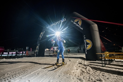 Folgrait Skialp Race - Durante la seconda Folgrait Skialp Race, vinta il 17/12/2016 da Michele Boscacci e Alba De Silvestro