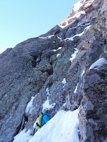 Valle di Trona, Val Gerola, Cristian Candiotto - Couloir del dado tratto, Pizzo di Mezzaluna