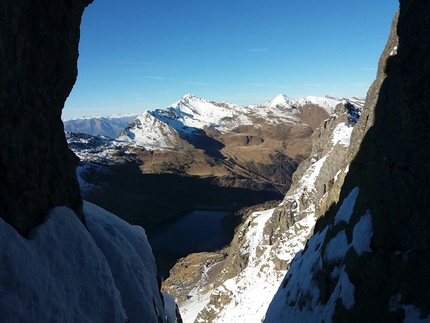 Valle di Trona, Val Gerola, Cristian Candiotto - Couloir del dado tratto, Pizzo di Mezzaluna