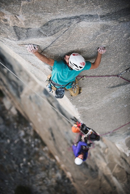 Yosemite, El Capitan, Jacopo Larcher, Barbara Zangerl - Jacopo Larcher and Barbara Zangerl making their free ascent of The Zodiac, El Capitan, Yosemite