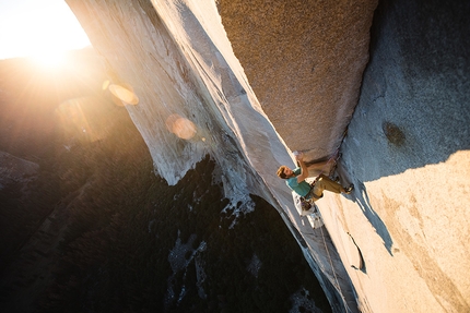 Yosemite, El Capitan, Jacopo Larcher, Barbara Zangerl - Jacopo Larcher e Barbara Zangerl durante la loro salita in libera di The Zodiac, El Capitan, Yosemite