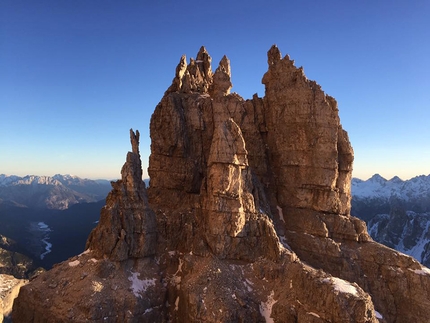 Drei Zinnen, Dolomites, Christoph Hainz, Simon Kehrer - Christoph Hainz & Simon Kehrer during their Drei Zinnen trilogy on 23/12/2016