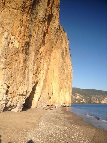 Spiaggia Della Molpa, Palinuro - The crag Spiaggia Della Molpa at Palinuro (Italy)