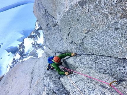 El Chico, Dry tooling enchainment by Bonino and Colay up Pyramide Du Tacul, Mont Blanc