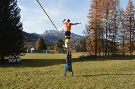 Highline, slackline, Marco Milanese - Slackline