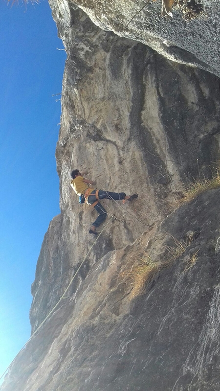 Giuseppe Nolasco repeats Riti Tribali 8c/+ at Specchio del Grifone, Lecco