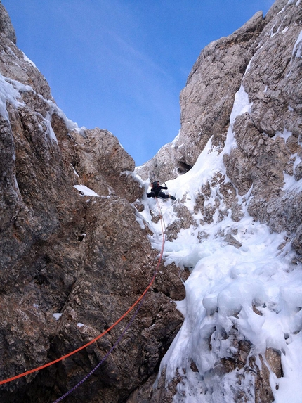 Škrlatica in Slovenia sees first winter ascents by Matej Arh and Klemen Gerbec