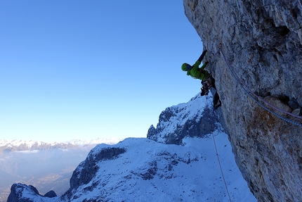 Presolana: Natali and Panseri pull off important first winter ascent in Bergamasque Prealps