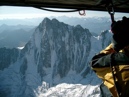 Giusto Gervasutti - Lo Sperone Walker, Grandes Jorasses, durante le riprese per il film