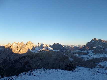 Tre Cime di Lavaredo, Dolomiti, trilogia invernale, Simon Gietl, Vittorio Messini - Simon Gietl e Vittorio Messini il 31/12/2016 durante la Trilogia invernale sulle Tre Cime di Lavaredo