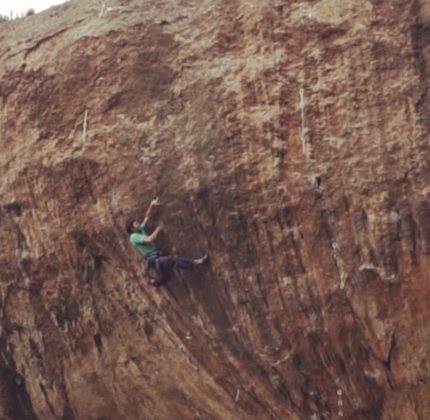 Stefano Ghisolfi, First Round First Minute, Margalef, Spain - Stefano Ghisolfi attempting First Round First Minute 9b at Margalef in Spain