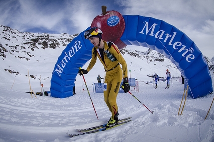 Ski Mountaineering World Cup 2017 - Anton Palzer competing in the first stage of the Ski Mountaineering World Cup 2017 at Font Blanca, Andorra. Individual race