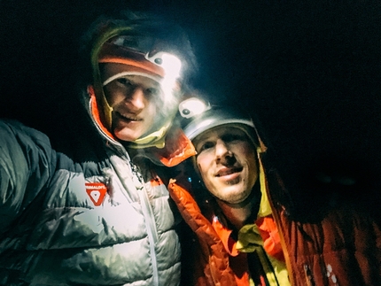 Michi Wohlleben, Stirb langsam, Austria - Michi Wohlleben and Lukas Binder on 18/01/2017 while making the first ascent of 'Stirb langsam', Tyrol, Austria