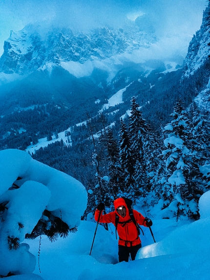Michi Wohlleben, Stirb langsam, Austria - Michi Wohlleben during the first ascent of 'Stirb langsam', Tyrol, Austria