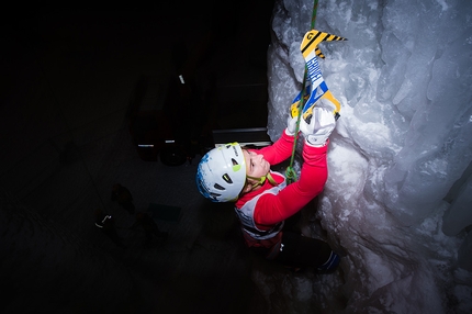 Ice Climbing World Cup 2017 - Durante la Coppa del Mondo di arrampicata su ghiaccio 2017 a Corvara - Rabenstein. Speed.