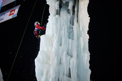 Ice Climbing World Cup 2017 - Durante la Coppa del Mondo di arrampicata su ghiaccio 2017 a Corvara - Rabenstein. Speed.