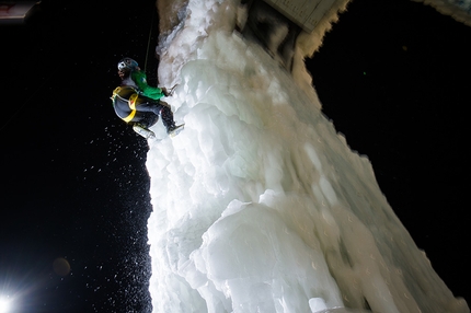 Ice Climbing World Cup 2017 - Durante la Coppa del Mondo di arrampicata su ghiaccio 2017 a Corvara - Rabenstein. Speed.