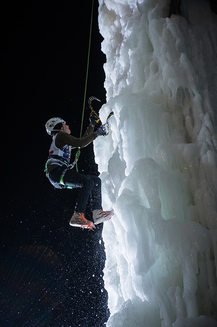 Ice Climbing World Cup 2017 - Durante la Coppa del Mondo di arrampicata su ghiaccio 2017 a Corvara - Rabenstein. Speed.