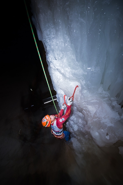 Ice Climbing World Cup 2017 - Ice climbing World Cup at Rabenstein, Italy, Speed.