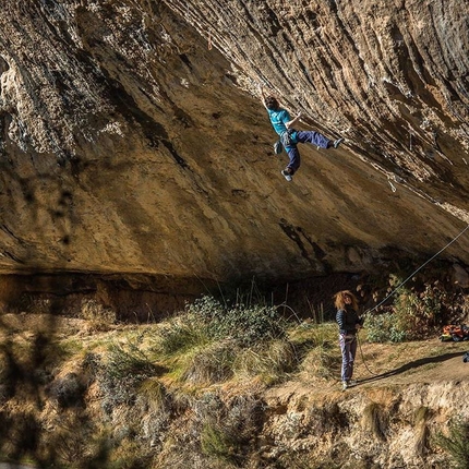 Stefano Ghisolfi, First Round First Minute, Margalef, Spain - Stefano Ghisolfi making the fourth ascent of 'First Round First Minute' 9b at Margalef in Spain after Chris Sharma, Adam Ondra and Alexander Megos