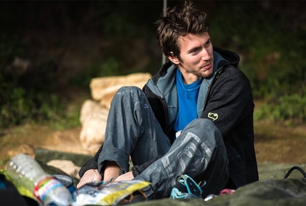 Stefano Ghisolfi, First Round First Minute, Margalef, Spagna - Il climber torinese Stefano Ghisolfi a Margalef in Spagna, prima della quarta salita di 'First Round First Minute' 9b