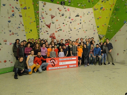 Rebuild Boulder - I partecipanti di Rebuild Boulder a Up Urban Climbing di Bologna.